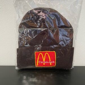 Cactus Jack McDonald’s Beanie Travis Scott I’m Lovin’ It NEW Unisex Brown Hat